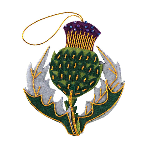 Thistle Felt Ornament