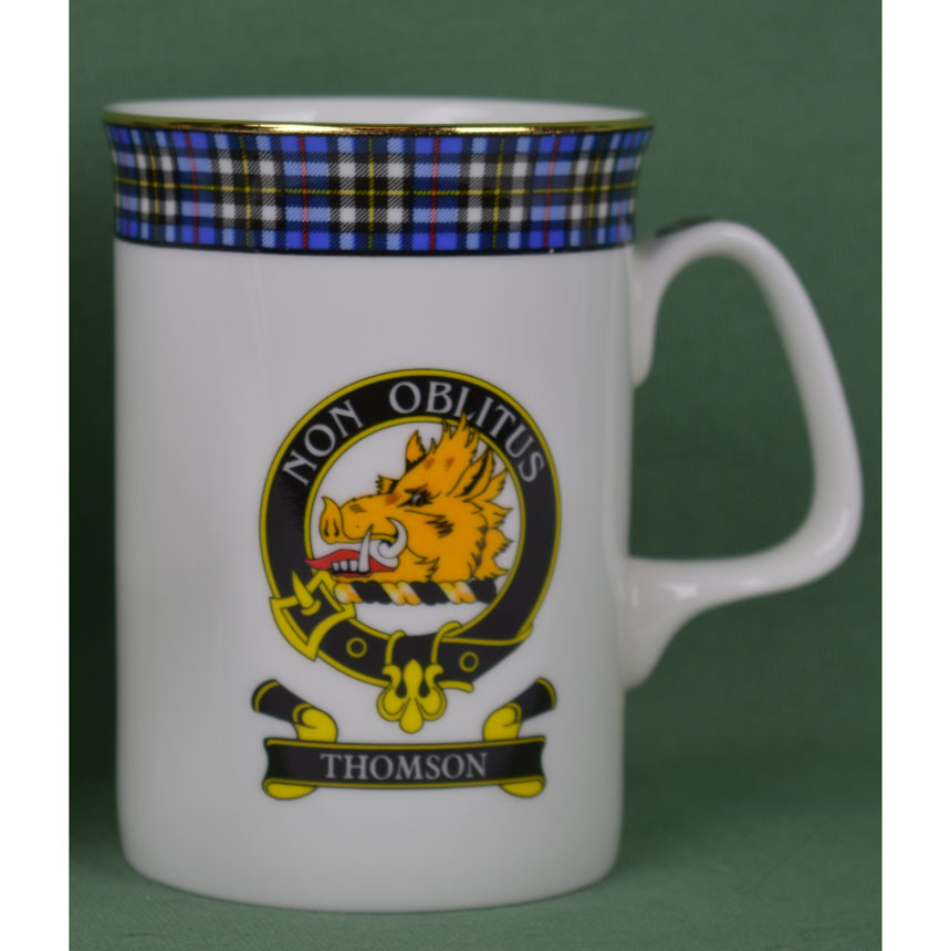 Thomson Clan Mug - 8 oz bone china