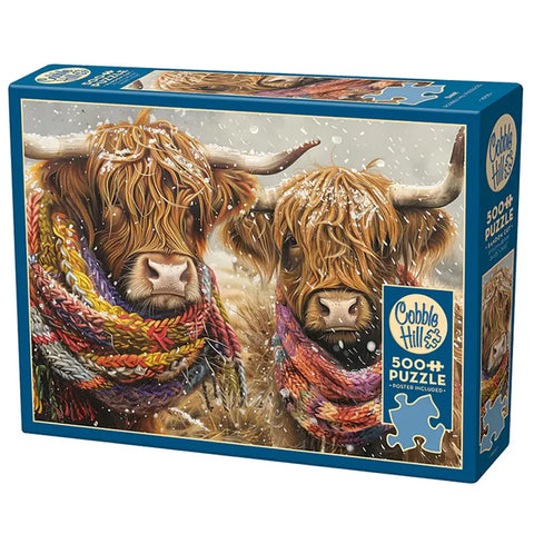 Winter Highland Cow Puzzle 500 pieces